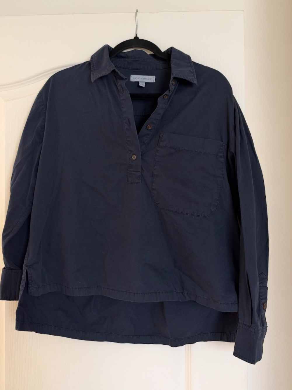 Banana Republic Navy Button Up Shirt